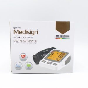 Medisign AXD-804 Digital Blood Pressure Monitor – Automatic BP Machine with Memory & Large Display in Pakistan