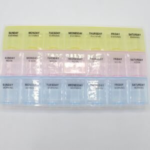 3-Time Medicine Box – Daily Pill Organizer for Morning, Afternoon & Night | Portable Pills Container in Pakistan