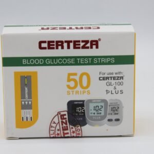 Certeza GL-100 & Plus Blood Glucose Test Strips – 50 Strips for Accurate Sugar Monitoring in Pakistan