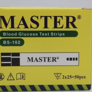 MASTER BS-102 | 50 Blood Glucose Test Strips β Reliable Sugar Level Monitoring in Pakistan