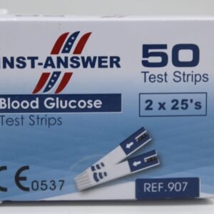 INST ANSWER 50 Blood Glucose Test Strips – Accurate Sugar Monitoring in Pakistan