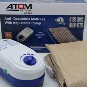 ATOM Medical AT-100 Anti-Decubitus Air Mattress with Adjustable Pump – Bedsore Prevention in Pakistan