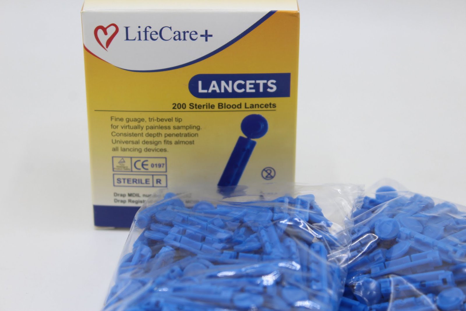 LifeCare Lancets 200 Pack – Safe & Painless Blood Sampling for Glucose Testing in Pakistan
