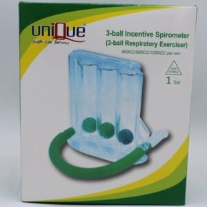 Unique 3-Ball Incentive Spirometer – Respiratory Exerciser for Lung Recovery & Breathing Therapy in Pakistan