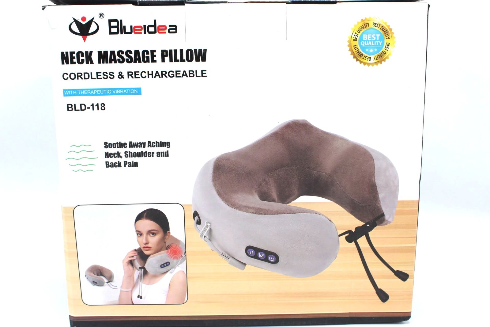 Blueidea Neck Massage Pillow BLD-118 – Relaxing Neck & Shoulder Massager with Heat in Pakistan - Image 2