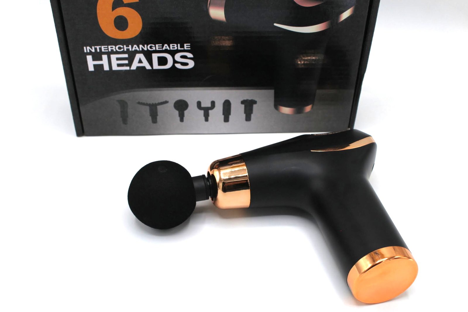 Compact Power Massager CY-002 – Handheld Body Massager with 6 Interchangeable Heads in Pakistan