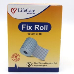 Life Care Fix Roll 10×10cm – Medical Adhesive Fixation Roll for Dressings in Pakistan